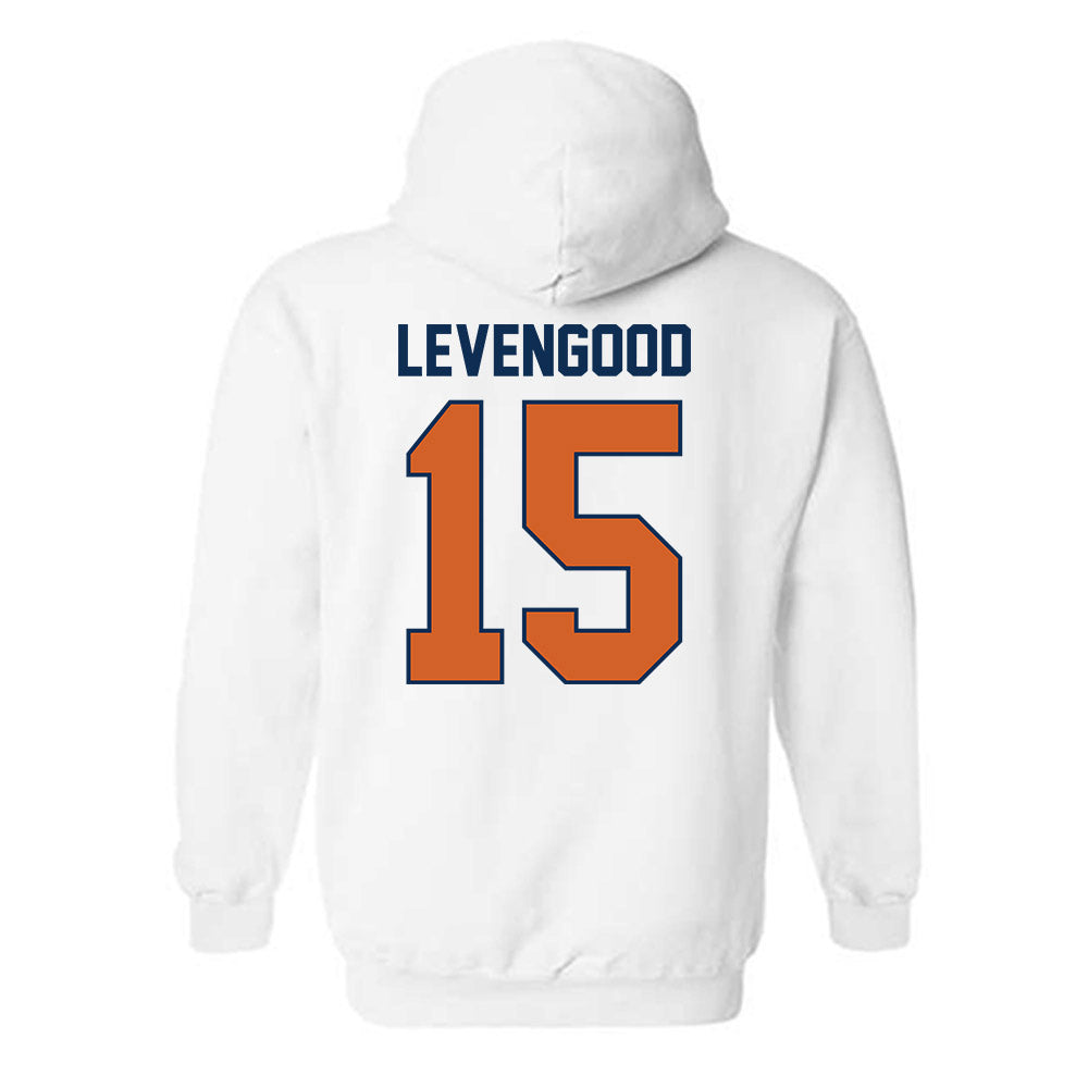 Wheaton IL - NCAA Baseball : David Levengood - Classic Shersey Hooded Sweatshirt-1