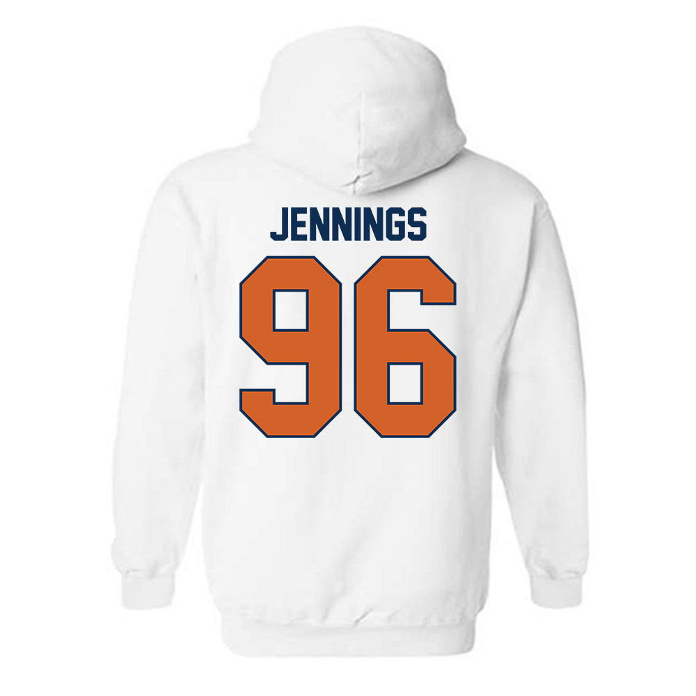 Wheaton IL - NCAA Football : Chase Jennings - Classic Shersey Hooded Sweatshirt-1