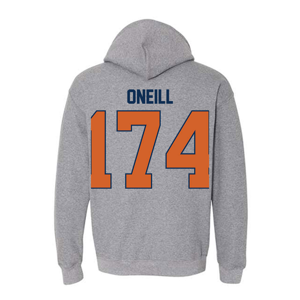 Wheaton IL - NCAA Wrestling : Elias ONeill - Classic Shersey Hooded Sweatshirt-1