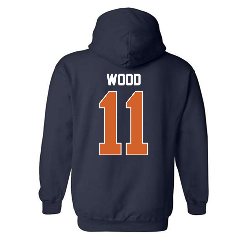 Wheaton IL - NCAA Women's Soccer : Katherine Wood - Classic Shersey Hooded Sweatshirt-1