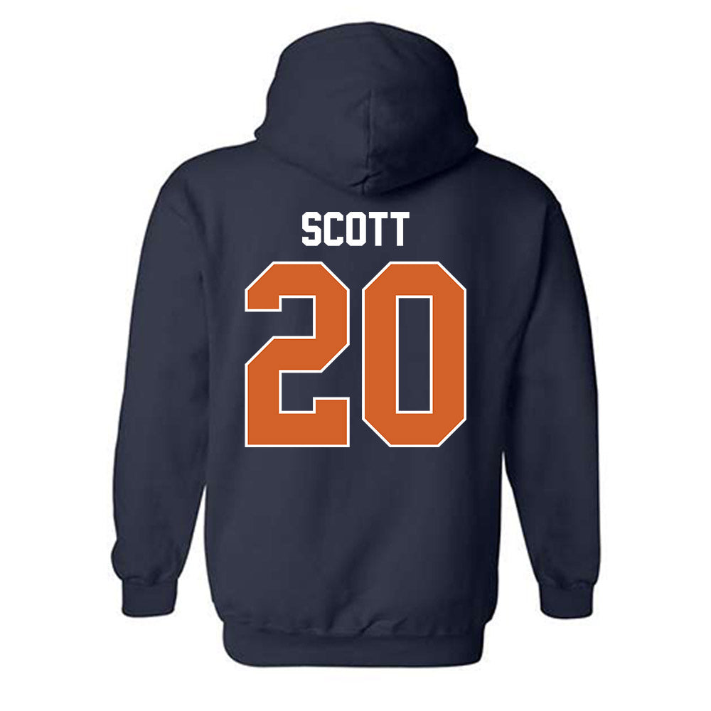 Wheaton IL - NCAA Baseball : James Scott - Classic Shersey Hooded Sweatshirt-1