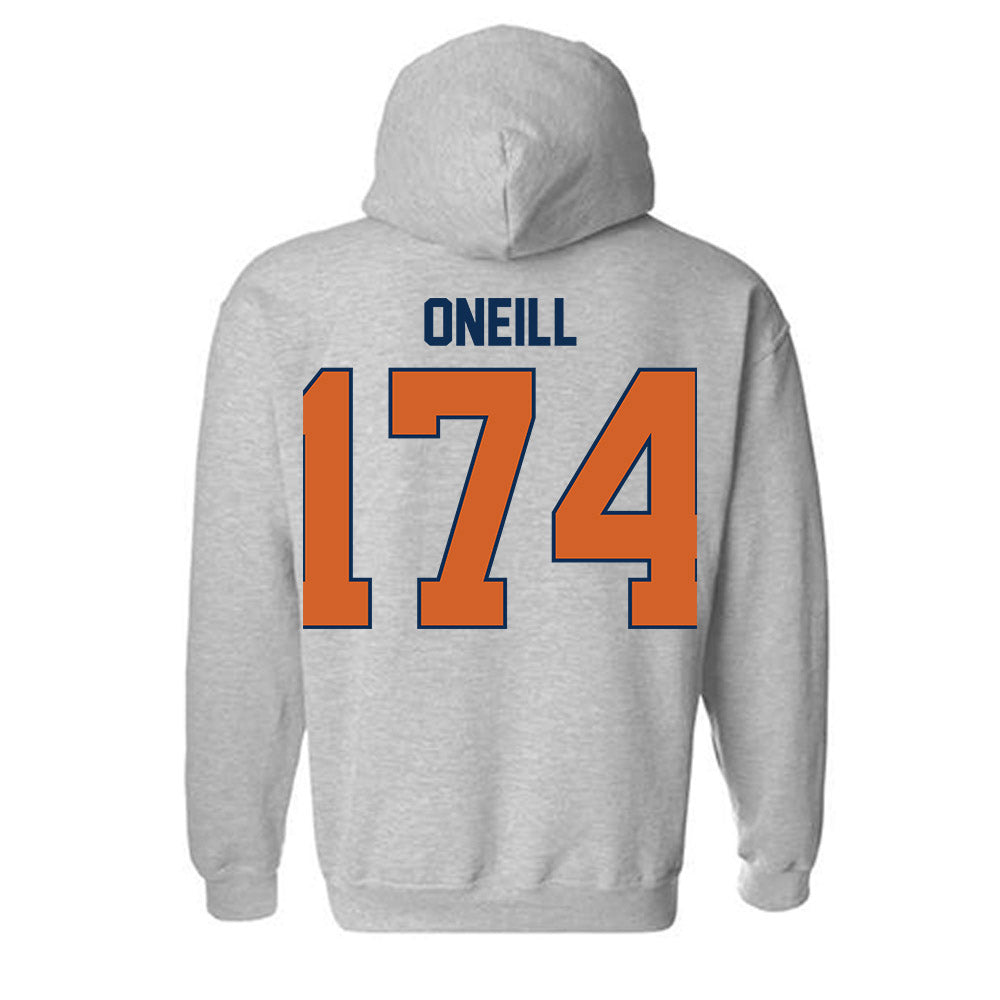 Wheaton IL - NCAA Wrestling : Elias ONeill - Classic Shersey Hooded Sweatshirt-1