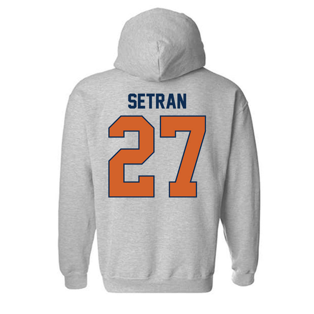 Wheaton IL - NCAA Women's Soccer : Emily Setran - Classic Shersey Hooded Sweatshirt-1