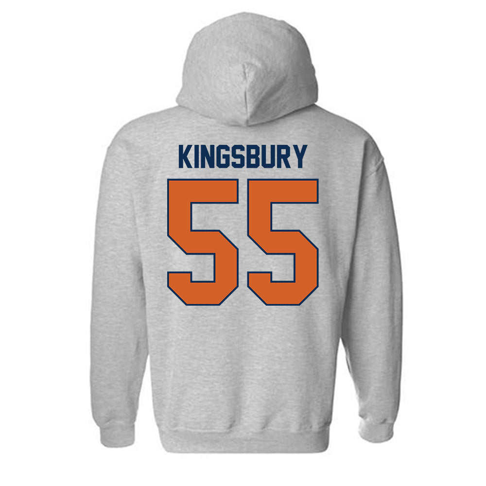 Wheaton IL - NCAA Football : Max Kingsbury - Classic Shersey Hooded Sweatshirt-1