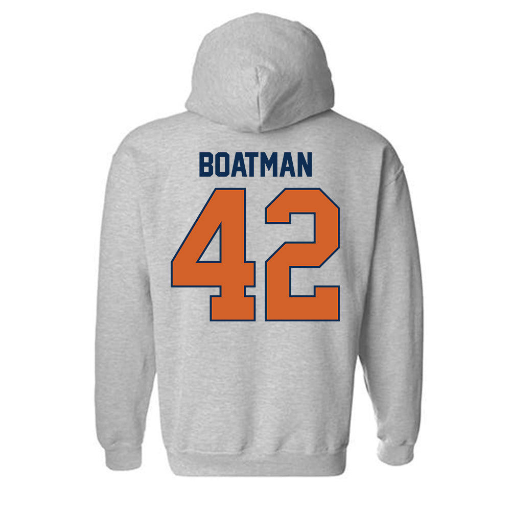 Wheaton IL - NCAA Football : Clay Boatman - Classic Shersey Hooded Sweatshirt-1