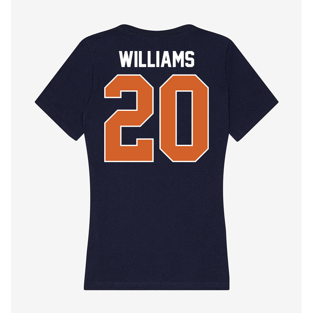 Wheaton IL - NCAA Football : Malachi Williams - Women's V-Neck T-Shirt-1