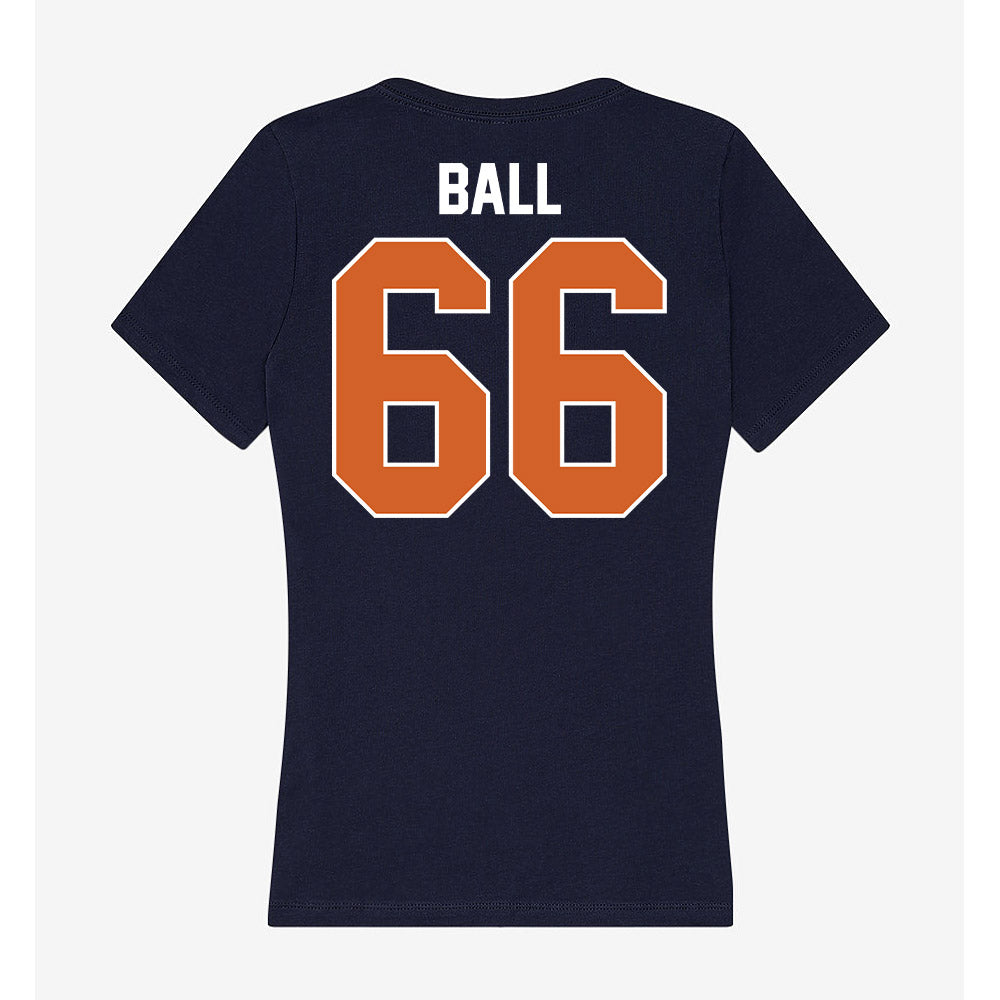 Wheaton IL - NCAA Football : Steven Ball - Women's V-Neck T-Shirt-1