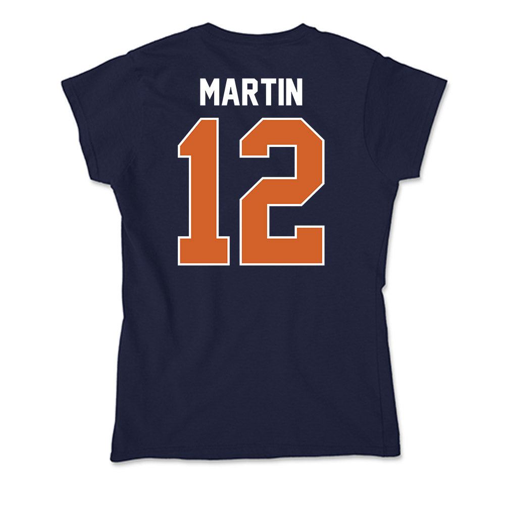 Wheaton IL - NCAA Men's Basketball : Devin Martin - Soft Style Women’s T-Shirt-1