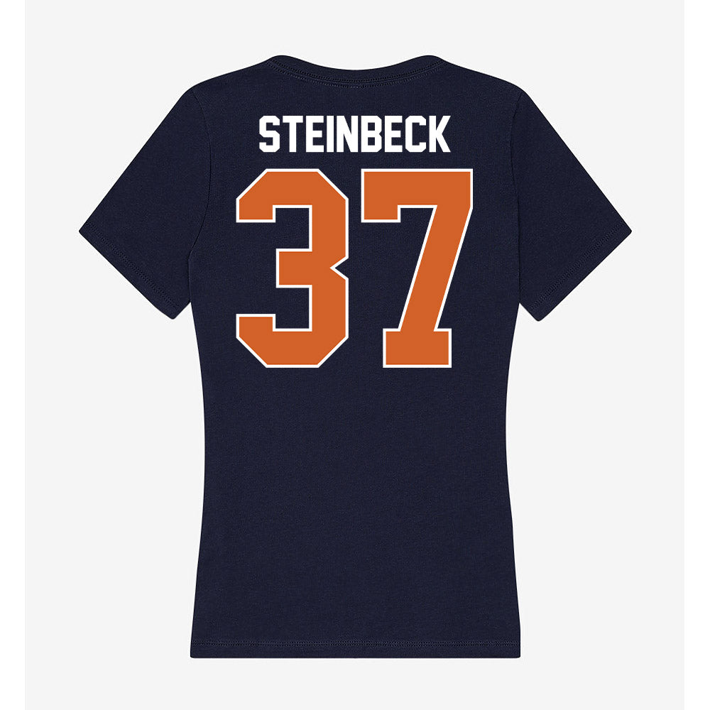 Wheaton IL - NCAA Football : Justin Steinbeck - Women's V-Neck T-Shirt-1