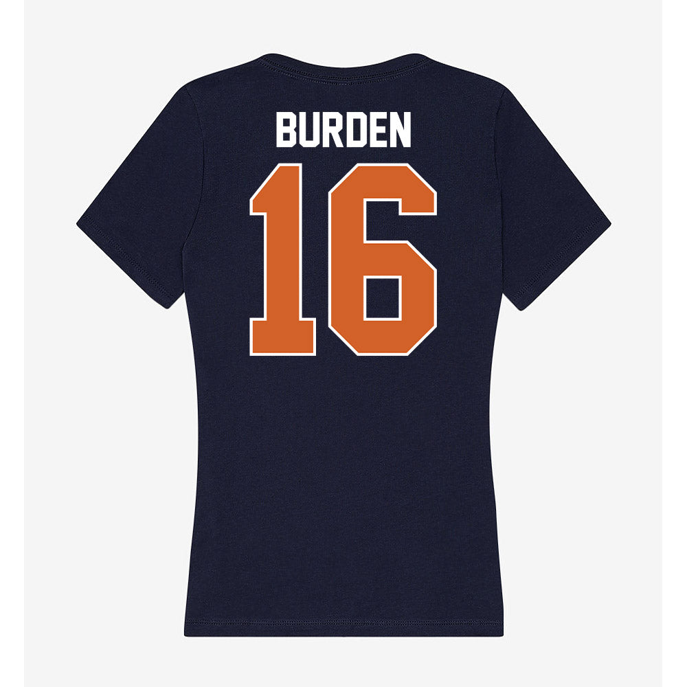 Wheaton IL - NCAA Baseball : Nate Burden - Women's V-Neck T-Shirt-1