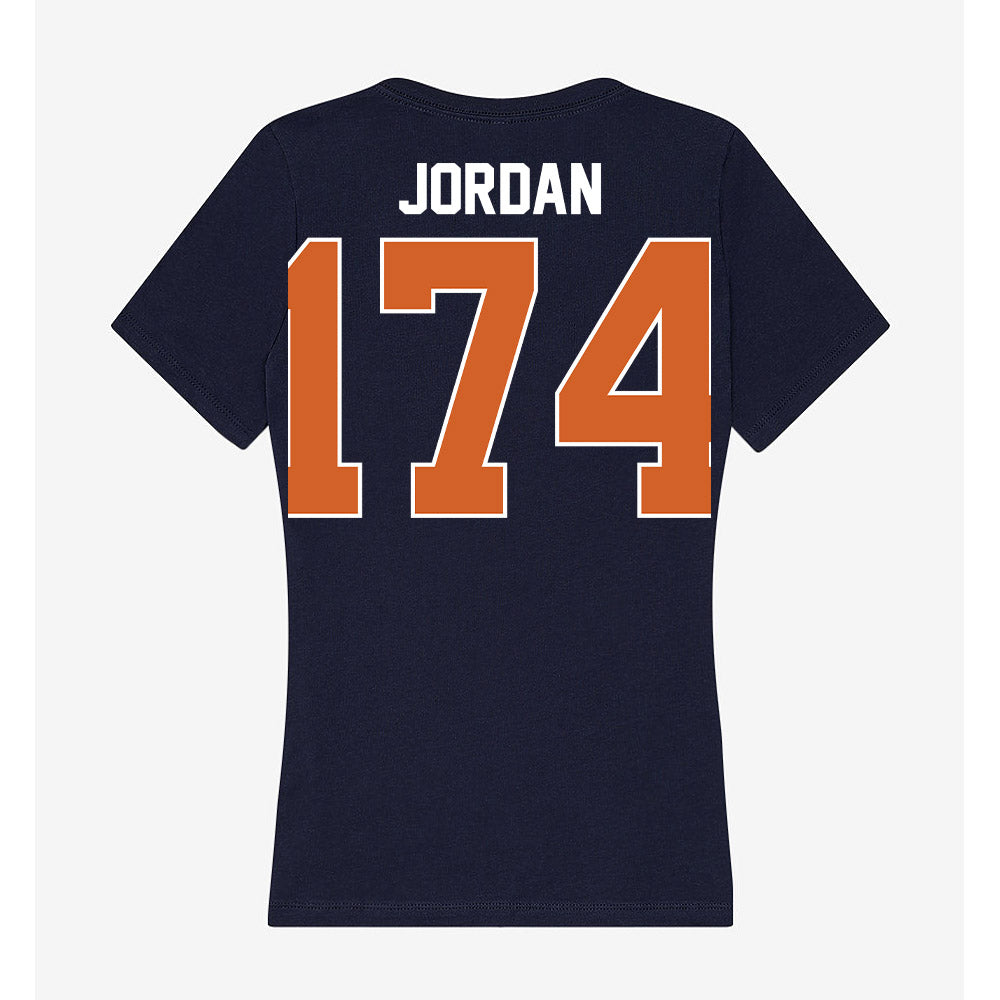 Wheaton IL - NCAA Wrestling : Drew Jordan - Women's V-Neck T-Shirt-1