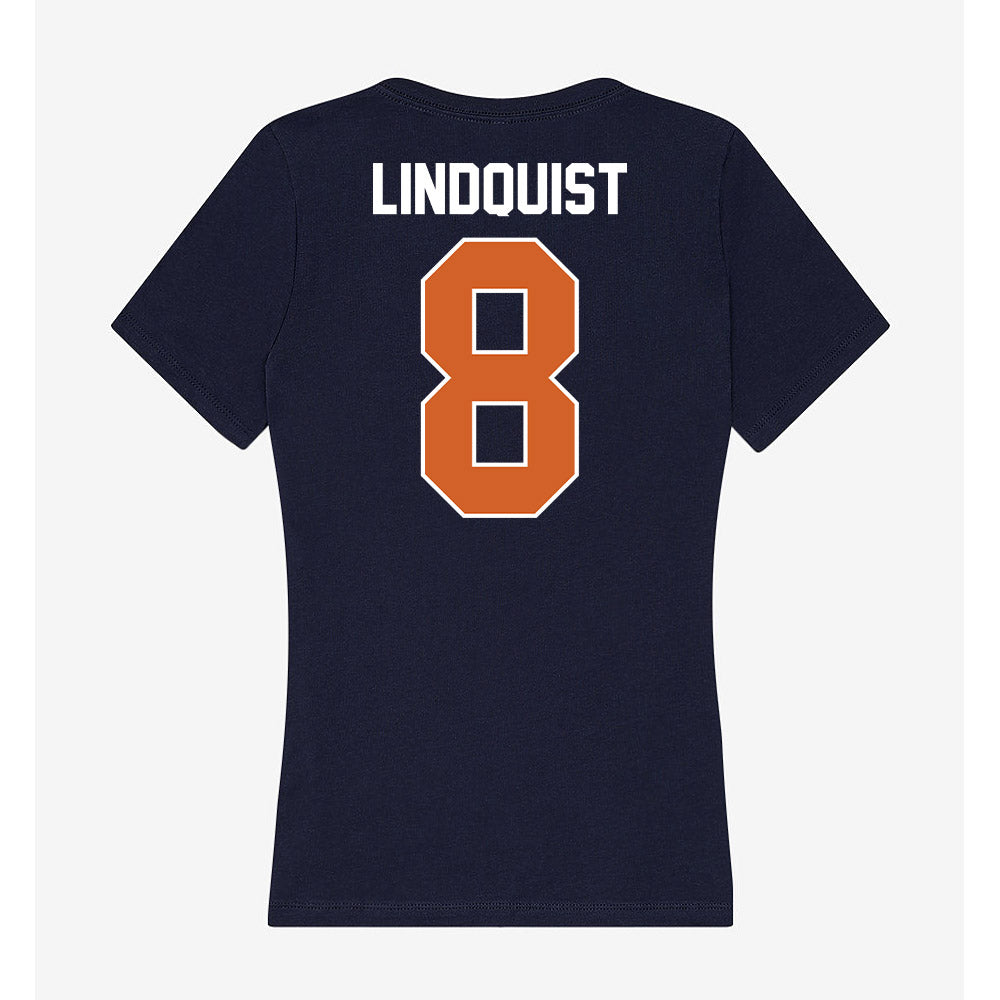 Wheaton IL - NCAA Women's Soccer : Lily Lindquist - Women's V-Neck T-Shirt-1