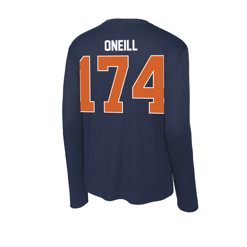 Wheaton IL - NCAA Wrestling : Elias ONeill - Activewear Long Sleeve T-Shirt-1