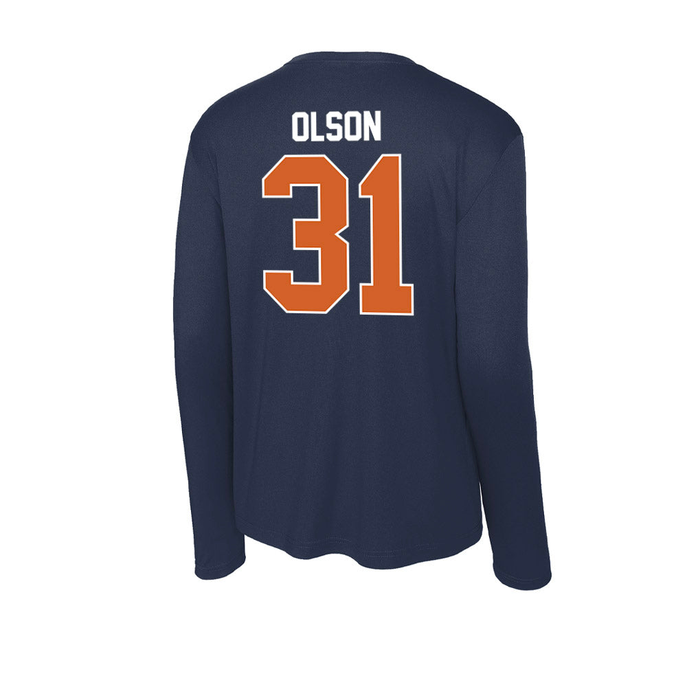 Wheaton IL - NCAA Men's Basketball : Jace Olson - Activewear Long Sleeve T-Shirt-1