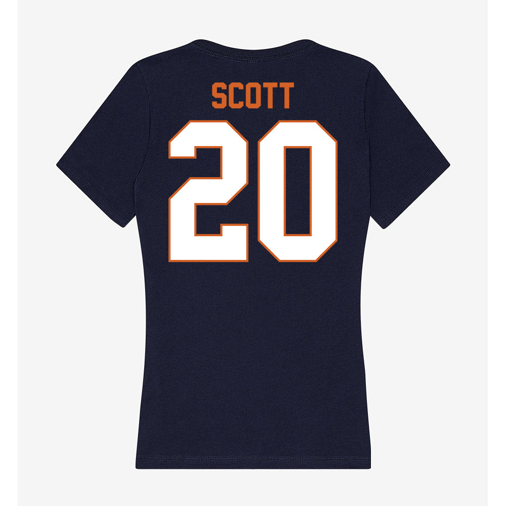 Wheaton IL - NCAA Baseball : James Scott - Women's V-Neck T-Shirt-1