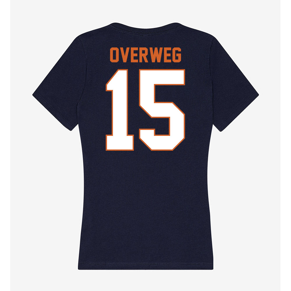 Wheaton IL - NCAA Women's Volleyball : Sydney Overweg - Women's V-Neck T-Shirt-1