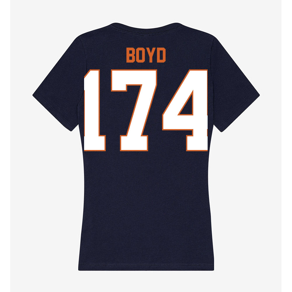 Wheaton IL - NCAA Wrestling : Garrett Boyd - Women's V-Neck T-Shirt-1