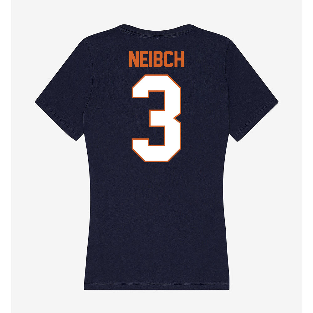Wheaton IL - NCAA Men's Basketball : Kyle Neibch - Women's V-Neck T-Shirt-1