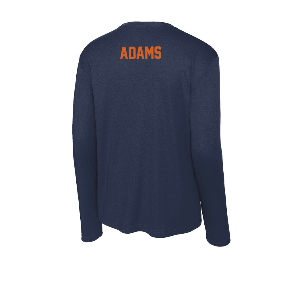 Wheaton IL - NCAA Women's Swimming & Diving : Louise Adams - Activewear Long Sleeve T-Shirt-1