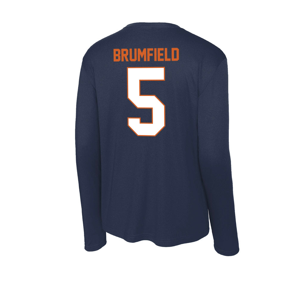 Wheaton IL - NCAA Men's Basketball : Noah Brumfield - Activewear Long Sleeve T-Shirt-1