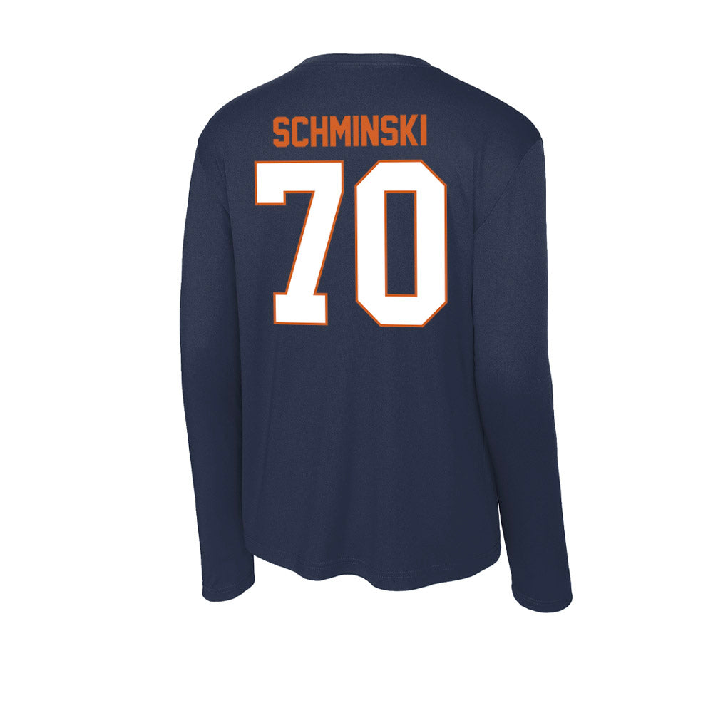 Wheaton IL - NCAA Football : Cole Schminski - Activewear Long Sleeve T-Shirt-1