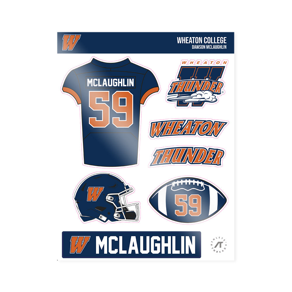 Wheaton IL - NCAA Football : Dawson McLaughlin - Sticker Sheet-0
