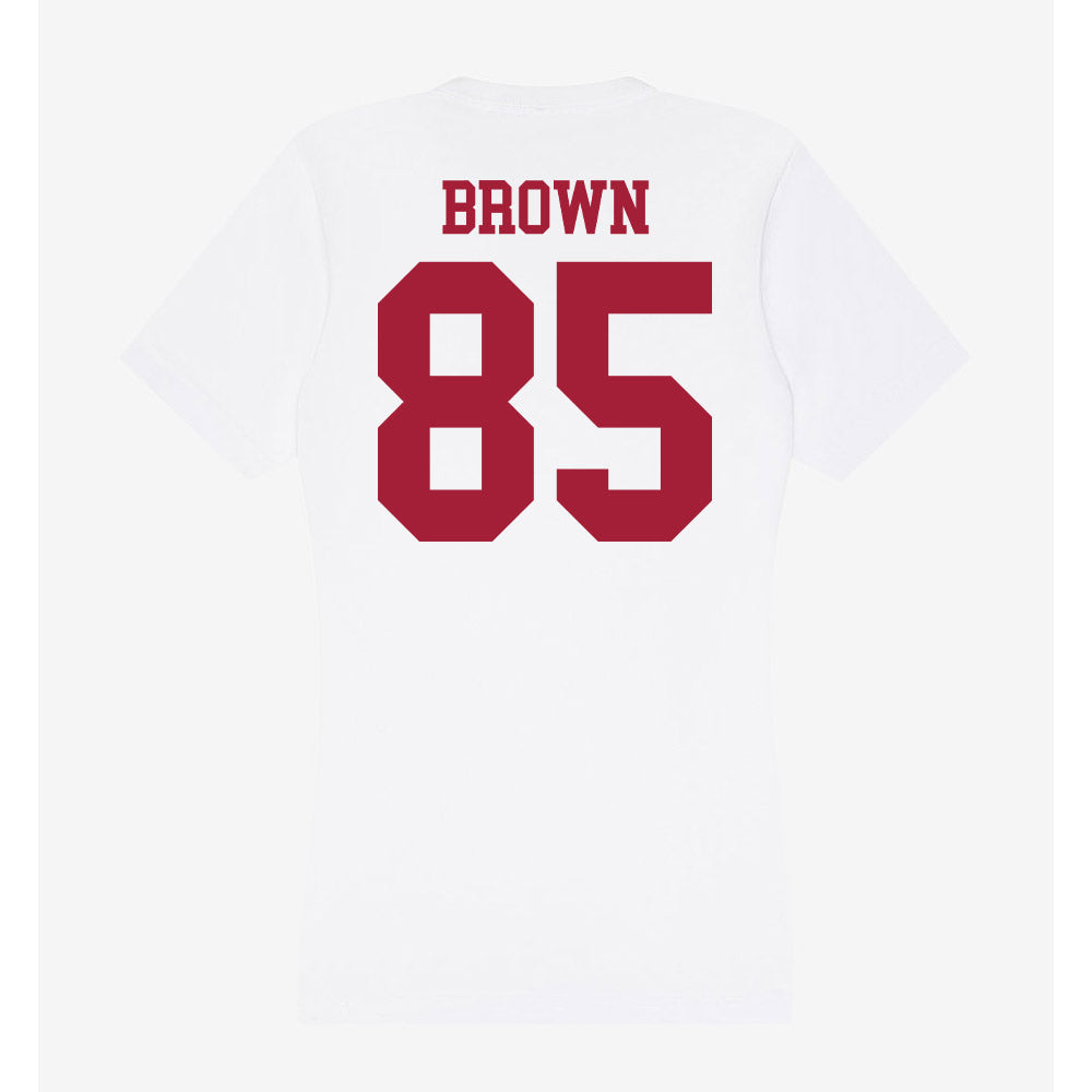 Oklahoma - NCAA Football : Trey Brown - Women's V-Neck T-Shirt-1