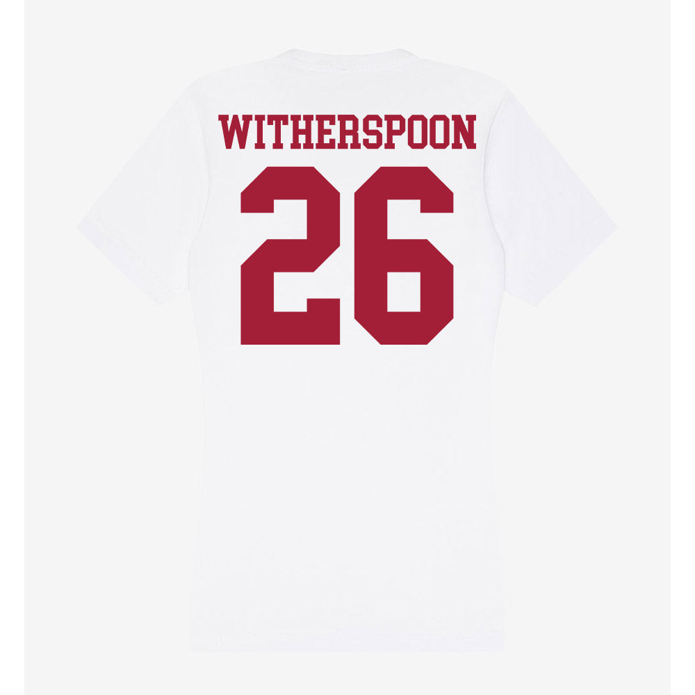 Oklahoma - NCAA Baseball : Kyson Witherspoon - Women's V-Neck T-Shirt-1