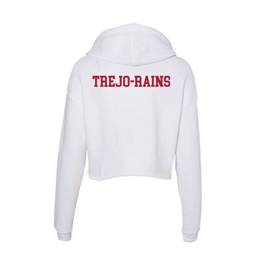 Oklahoma - NCAA Women's Rowing : Priscilla Trejo-Rains - Women's Crop Fleece Hoodie-1