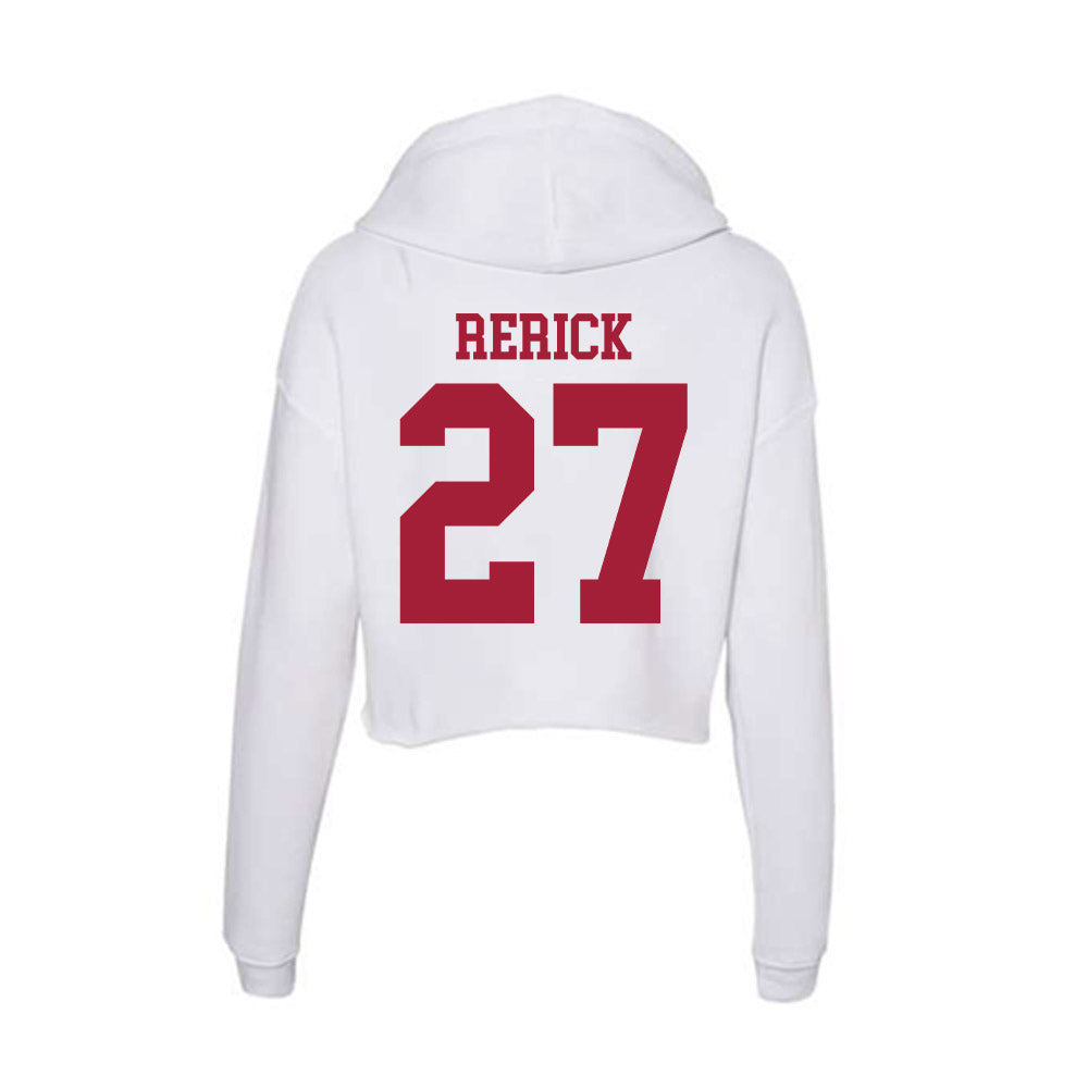Oklahoma - NCAA Baseball : Drew Rerick - Women's Crop Fleece Hoodie-1