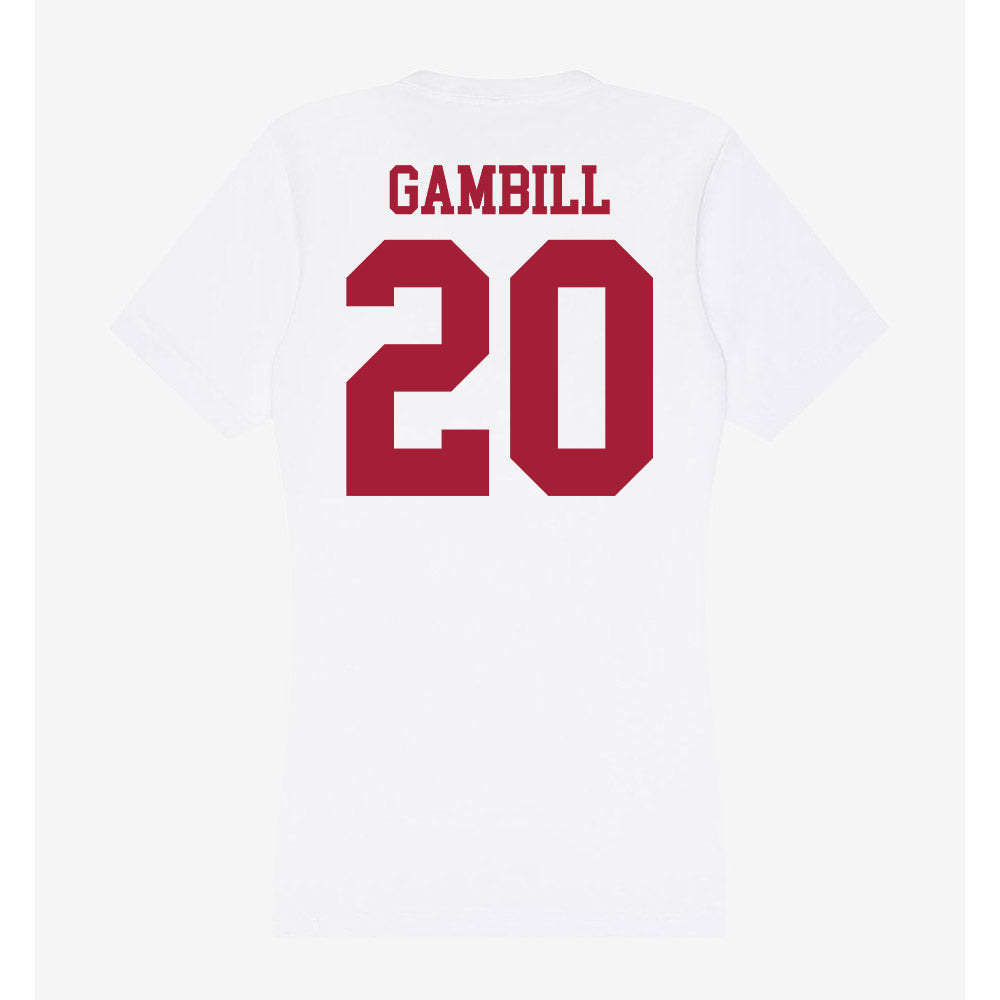 Oklahoma - NCAA Baseball : Trey Gambill - Women's V-Neck T-Shirt-1