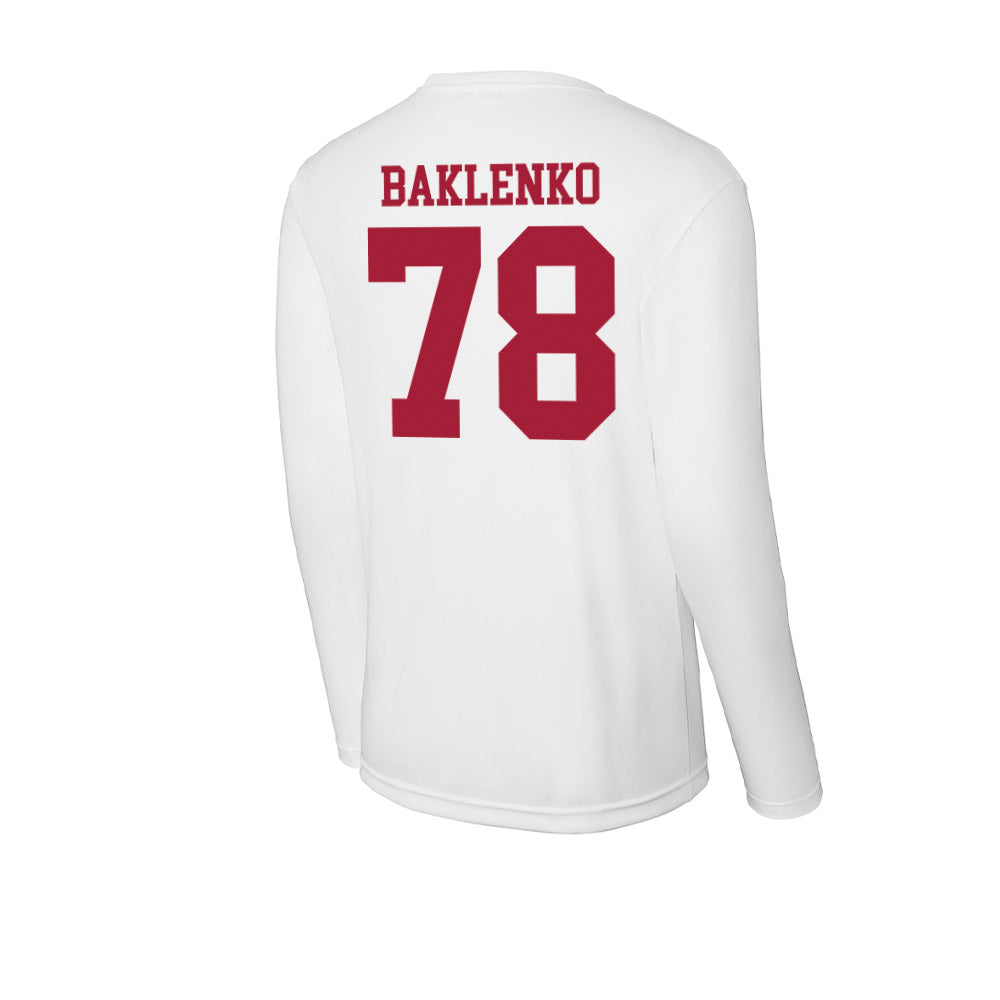 Oklahoma - NCAA Football : Luke Baklenko - Activewear Long Sleeve T-Shirt-1