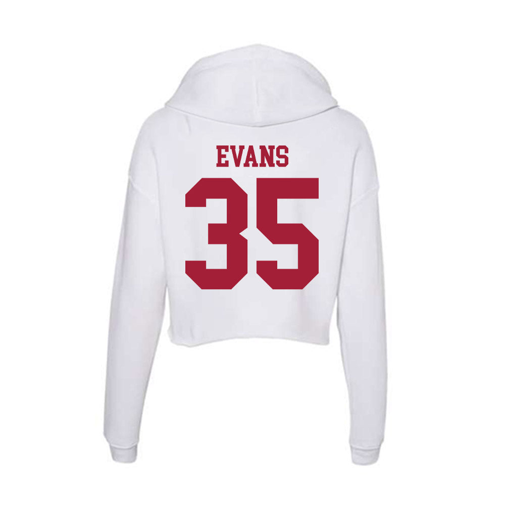 Oklahoma - NCAA Football : Liam Evans - Women's Crop Fleece Hoodie-1