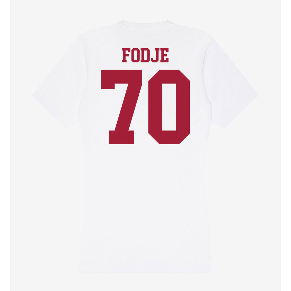 Oklahoma - NCAA Football : Ryan Fodje - Women's V-Neck T-Shirt-1