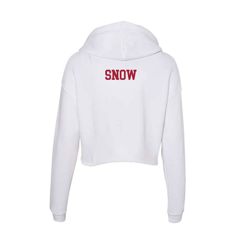 Oklahoma - NCAA Women's Gymnastics : Addisyn Snow - Women's Crop Fleece Hoodie-1