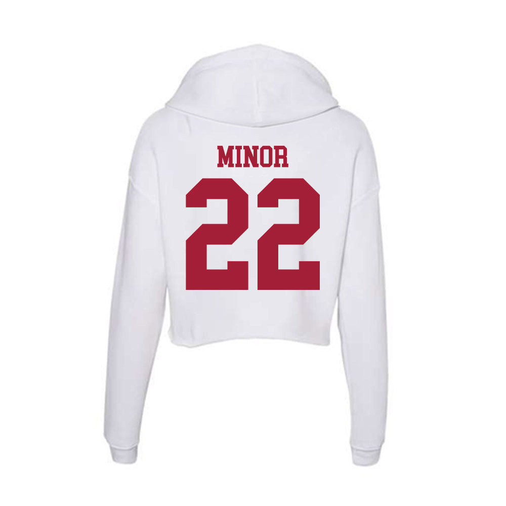 Oklahoma - NCAA Softball : Kai Minor - Women's Crop Fleece Hoodie-1