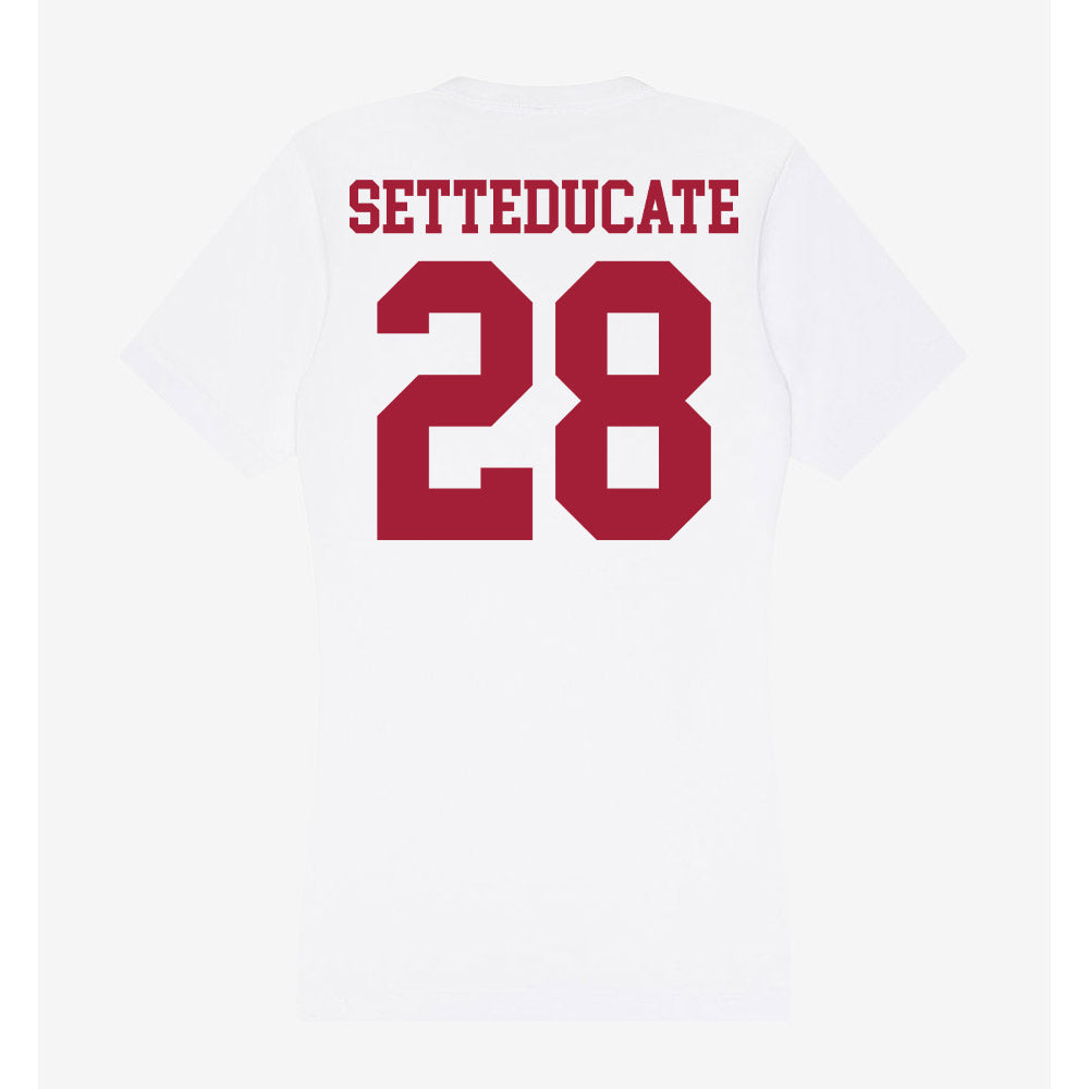 Oklahoma - NCAA Women's Soccer : Luciana Setteducate - Women's V-Neck T-Shirt-1