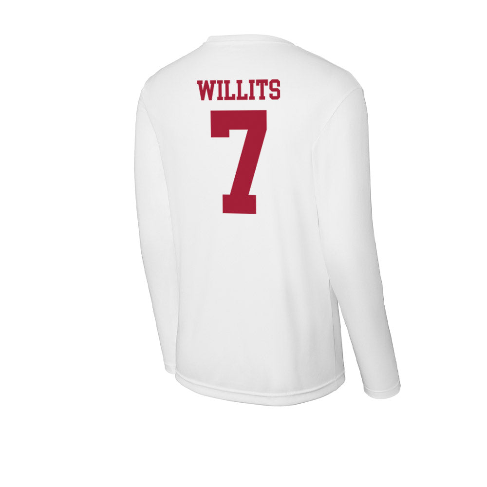 Oklahoma - NCAA Baseball : Jaxon Willits - Activewear Long Sleeve T-Shirt-1
