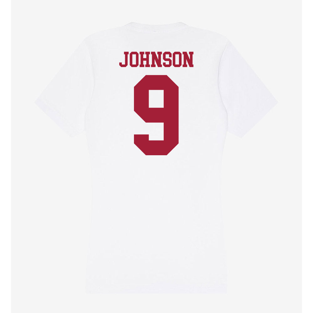Oklahoma - NCAA Baseball : Camden Johnson - Women's V-Neck T-Shirt-1