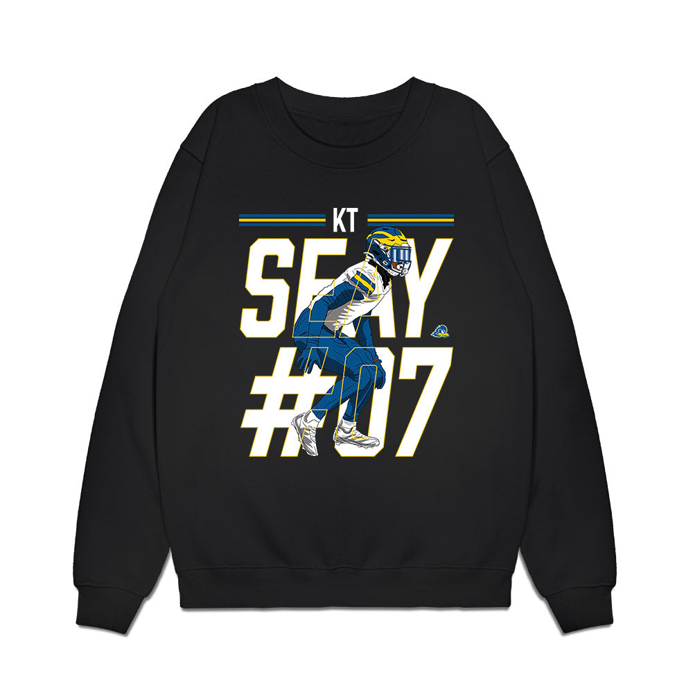 Delaware - NCAA Football : KT Seay - Collage Premium Crewneck Sweatshirt-0