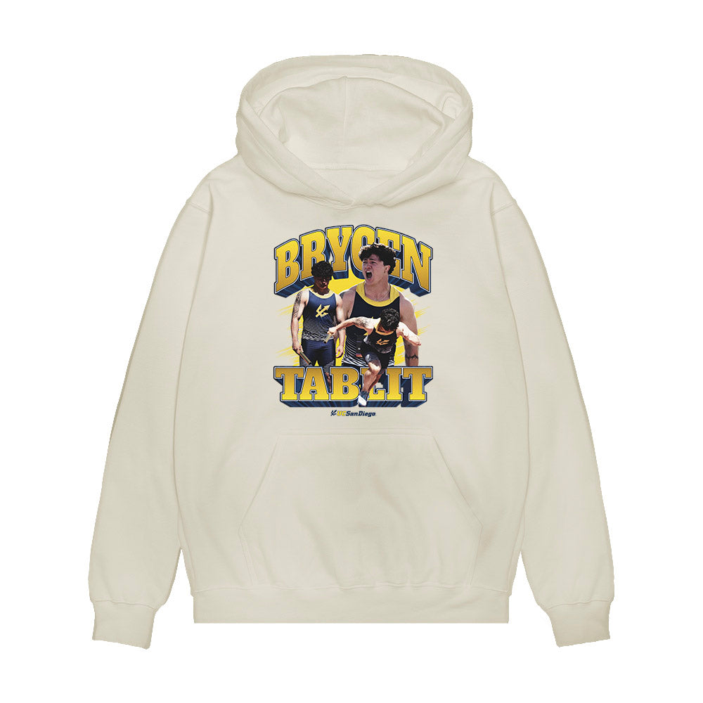 UCSD - NCAA Men's Track & Field : Brycen Tablit - Collage Premium Hooded Sweatshirt-0