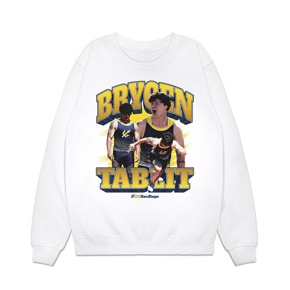 UCSD - NCAA Men's Track & Field : Brycen Tablit - Collage Premium Crewneck Sweatshirt-0