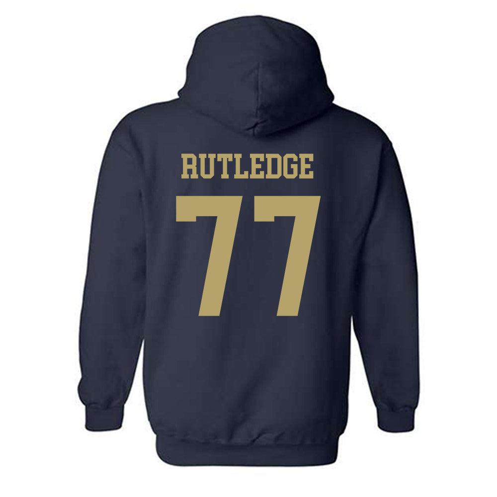Georgia Tech - NCAA Football : Keylan Rutledge - Classic Shersey Hooded Sweatshirt-1