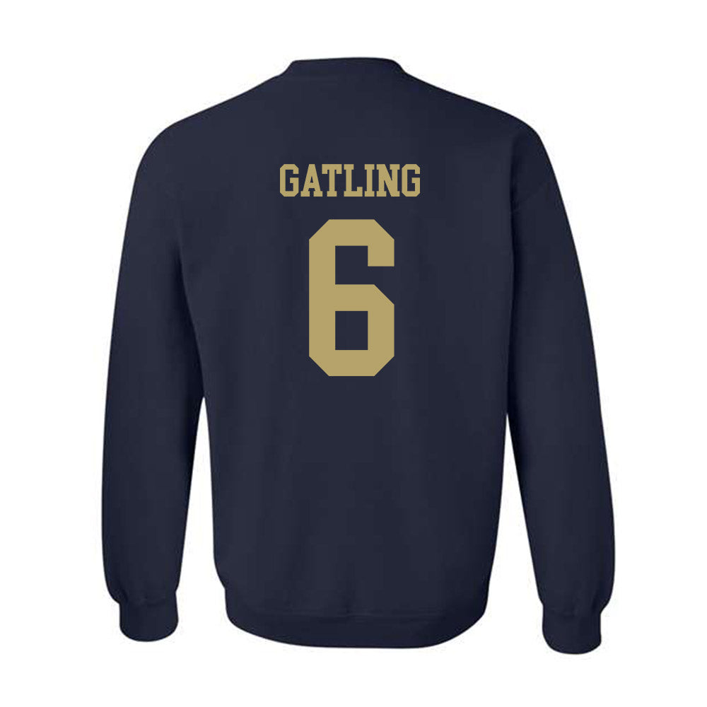 Georgia Tech - NCAA Football : Debron Gatling - Classic Shersey Crewneck Sweatshirt-1