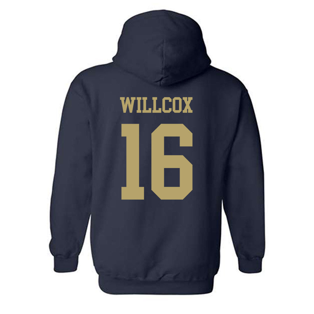 Georgia Tech - NCAA Baseball : Charlie Willcox - Classic Shersey Hooded Sweatshirt-1