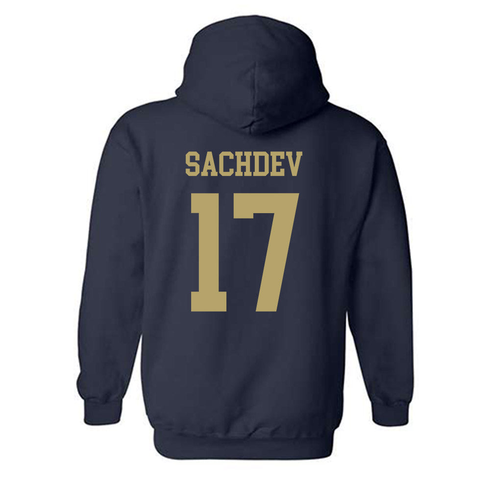 Georgia Tech - NCAA Men's Tennis : Rohan Sachdev - Classic Shersey Hooded Sweatshirt-1