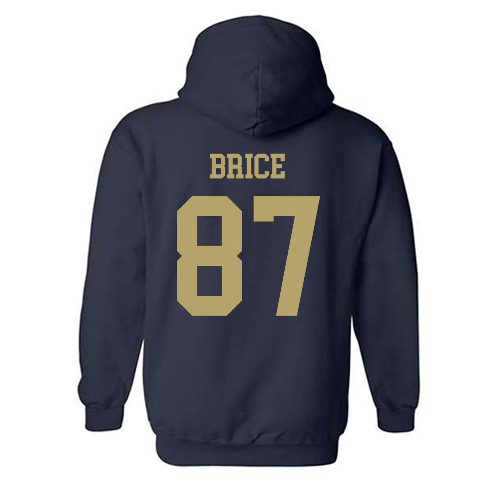 Georgia Tech - NCAA Football : Jamauri Brice - Classic Shersey Hooded Sweatshirt-1