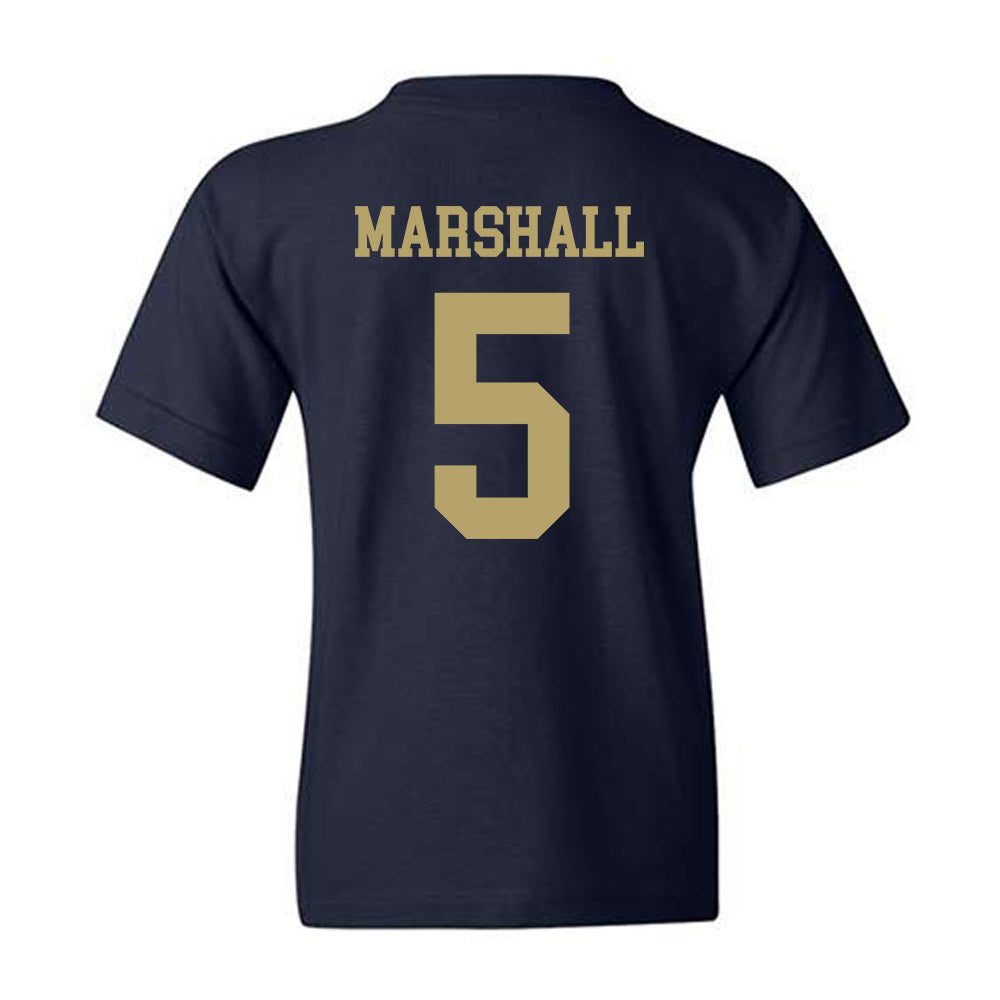 Georgia Tech - NCAA Men's Basketball : Peyton Marshall - Classic Shersey Youth T-Shirt-1