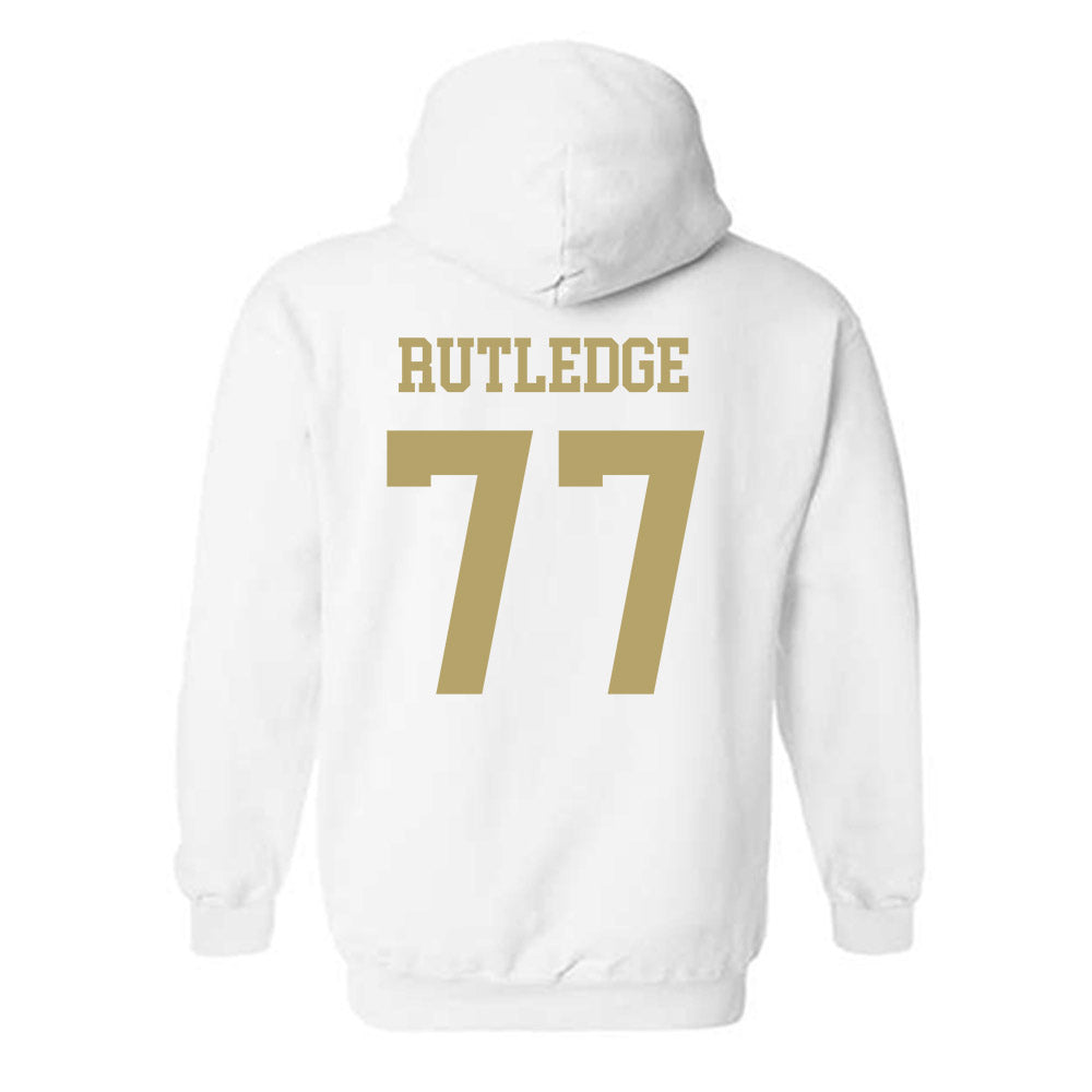 Georgia Tech - NCAA Football : Keylan Rutledge - Classic Shersey Hooded Sweatshirt-1