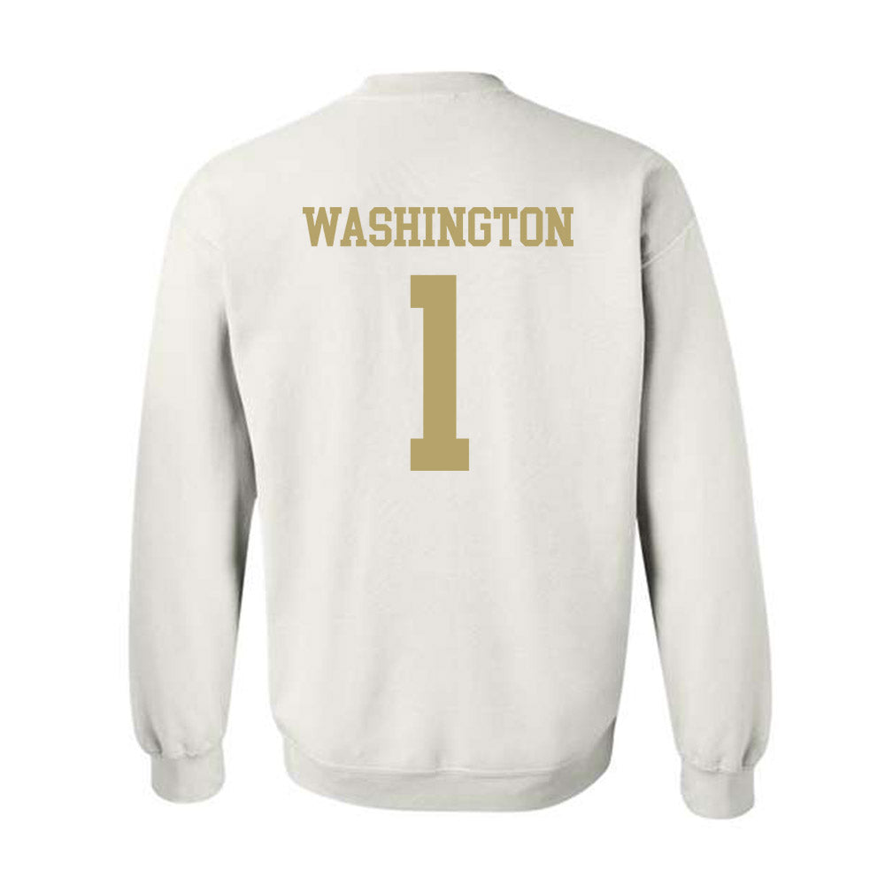Georgia Tech - NCAA Men's Basketball : Lamar Washington - Classic Shersey Crewneck Sweatshirt-1